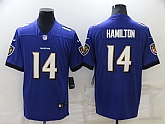 Nike Ravens 14 Kyle Hamilton Purple 2022 NFL Draft Vapor Untouchable Limited Jersey,baseball caps,new era cap wholesale,wholesale hats